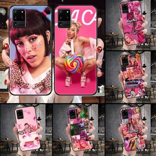 Doja Cat Phone case For Samsung Galaxy Note 4 8 9 10 20 S8 S9 S10 S10E S20 Plus UITRA Ultra black trend cell cover pretty prime
