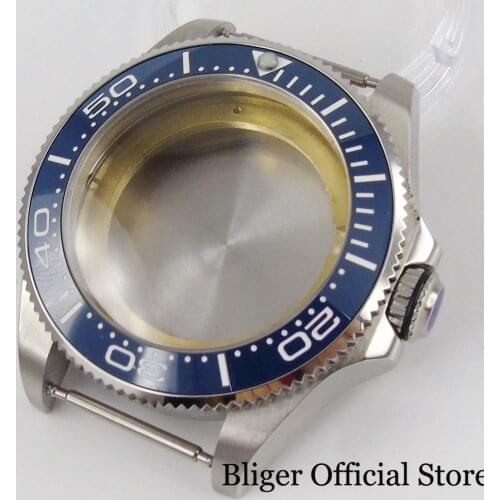 316L Stainless Steel Watch Case without Magnifier Solid Screw Down Crown for ETA 2836 MIYOTA 8215 8205 DG MINGZHU2813 GMT