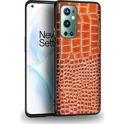 Luxurious Crocodile pattern High Quality leather phone case for one plus 9 pro 8 8T 8 pro 7 Fall proof mobile phone case