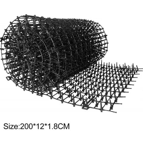 Black Color Cat Repellent Mat With Spike Portable Household Anti-Cat Dog Outdoor Garden Supplies