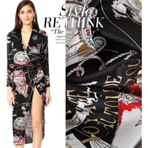 CNUM SP806 Pure Silk/ Travel Around the World /Silk Fabric 93%Silk 7%Spandex Elastic/ Width1.18yd Thickness19mm/ Unit:m