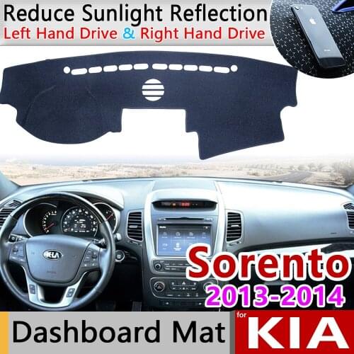 For KIA Sorento 2013 2014 XM Facelift Anti-Slip Mat Dashboard Cover Pad Sunshade Dashmat Caerpet Anti-UV Protect Car Accessories