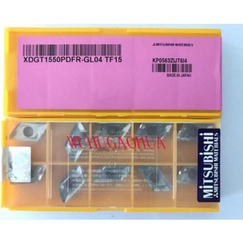 Milling Inserts 10PCS XDGT1550PDFR-GL04 TF15 100% original Mitsubishi Milling Cutters Blade Insert Cutting Tool Milling Inserts