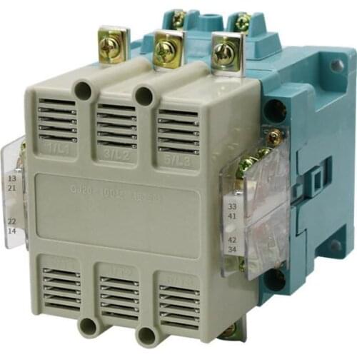 AC Contactor CJ20-63A 380v three phase Household 2 Normally Open 2 Normally Closed single-phase 220v silver styczniki 2NO+2NC