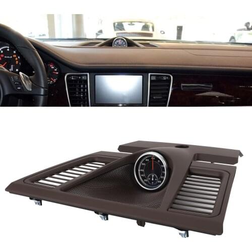 Brown Dashboard Panel Upper Cover with Stopwatch Decoration 970 552 151 01 Fit for Porsche Panamera 2010-2016