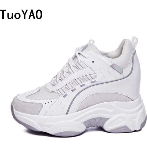 New Designers Autumn Chunky Sneakers For Women Platform Fashion White Sneaker Woman Sport Trainers Female Casual Dad Shoe Luxury