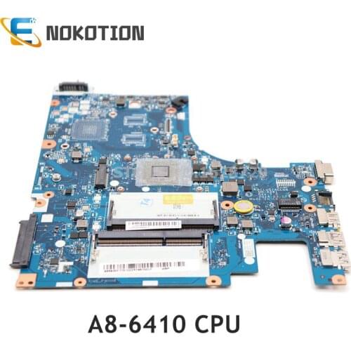 NOKOTION Laptop Motherboard For Lenovo G50 G50-45 A8-6410 CPU ACLU5 AULU6 NM-A281 REV:1.0 DDR3 MAIN BOARD Full tested