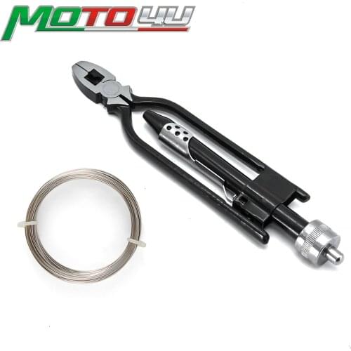 MOTO4U 15m Fuse and Reversible Safety Wire Twister Pliers Automatic Return Tool Cushioned Throat Forceps