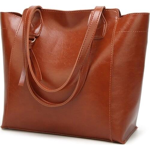 2019 new fashion large-capacity bag leather ladies bag cladding leather bag ladies Messenger bag