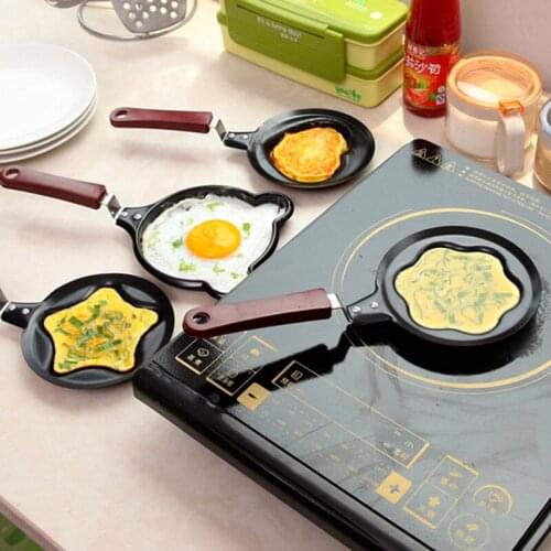 New Hot Sale Egg Pancake Omelet Mini Non Lid Pot Pattern Frying Pan Thicken Mini Pan Kithen Accessories Cookware