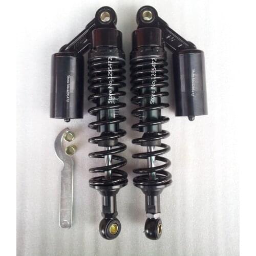 New all black 340mm 8mm spring rear air shock absorbers FOR cb400 99-11 vtec 92-98 sf xjr400 Dirt Gokart ATV MOTORCYCLE
