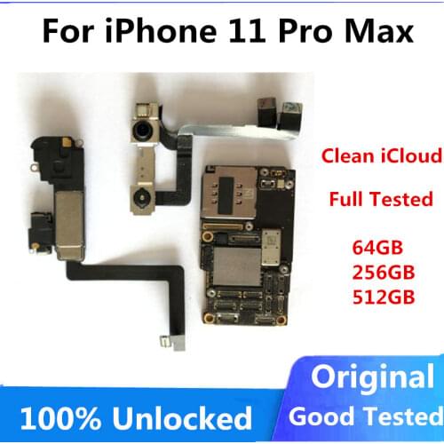Factory unlocked Motherboard for iphone X XS XR XS MAX With / Without Face ID Motherboard Logic Board With Chips Good Working
