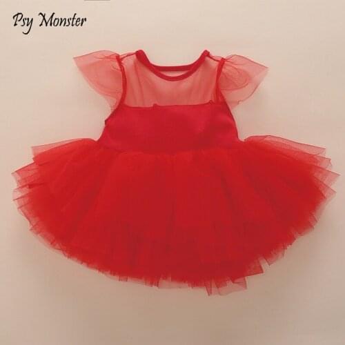 Newborn Wedding Baby Girl Romper Dress 1 year Birthday Gift Infant photography set Roupa Christening Gown Tutu Dresses