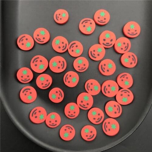 60g Tomato Polymer Clay Slices Sprinkles for Kids Diy,Craft/Nail Art/Scrapbook Decoration,Filler Polymer Clay Embellishment