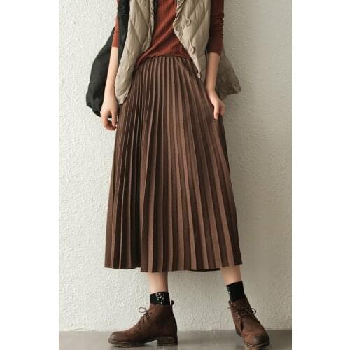 Женские плиссированные юбки QPFJQD China At AliExpress