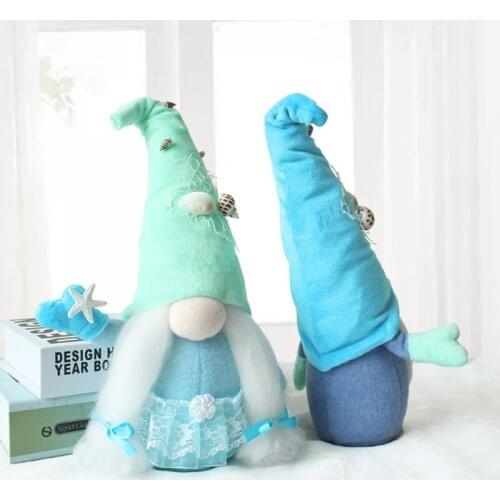 T84E Sailing Series Wizard Gnome Doll Ornaments Cute Cartoon Dwarf Elf Home Decor Shelf Tiered Tray Decorations Festive Party