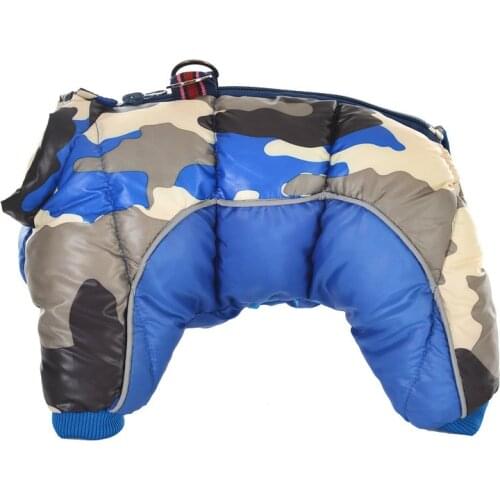 Winter Waterproof Dog Clothes Reflective Warm Dog Coat Jacket Four Legs Clothing Samll Pet Chihuahua French Bulldog Outfits Vest