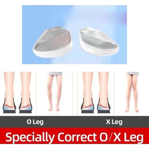 1 Pair Heel Correction Pad for OX leg,Protect Heel High Low Pads Correction Care Shoe Insoles Women