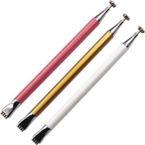 1pcs Double Head 2ways Nail Art Cat Eye Magnet Pen 3D Nail Magnetic Gel Polish Cat Eyes Strip Flower Magical Stick