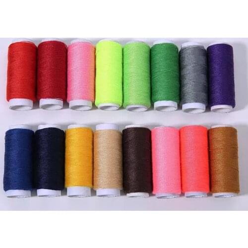 10Pcs Bobbins Sewing Threads Kit, 200 Yards per Thread Spools Handy Polyester Sewing Threads for DIY Sewing