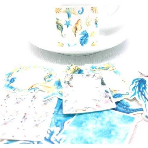 20 Pcs Lovely marine life adhesive paper sticker childr diy Handmade Gift Card photo album Scrapbooking diary decor stickers