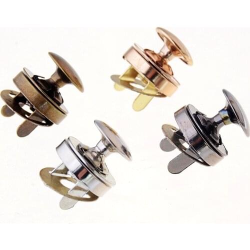 Free shipping 20 Sets Buttons Magnetic Rivet Stud Purse Snap Clasps/ Closure for Purse Handbag 14mm