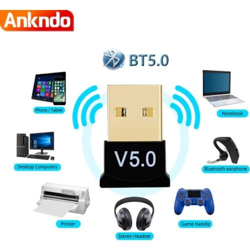 Bluetooth 5.0 Receiver USB Wireless Bluetooth Adapter Audio Dongle Sender for PC Computer Laptop Earphone LMP9.X USB Transmitter