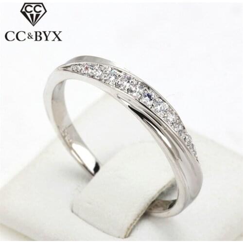 CC Fashion Rings For Women Jewelry Bridal Wedding Ring Simple Design Cincin Wanita Engagement Accessories Anillos CC1075