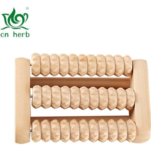 CN Herb Free shipping Solid wood foot massager roller type wooden massage point wooden massager roller