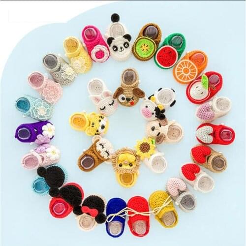 Baby Shoes 0-12 Month Hand-knitted Handmade Yarn Crochet Project Best Gift
