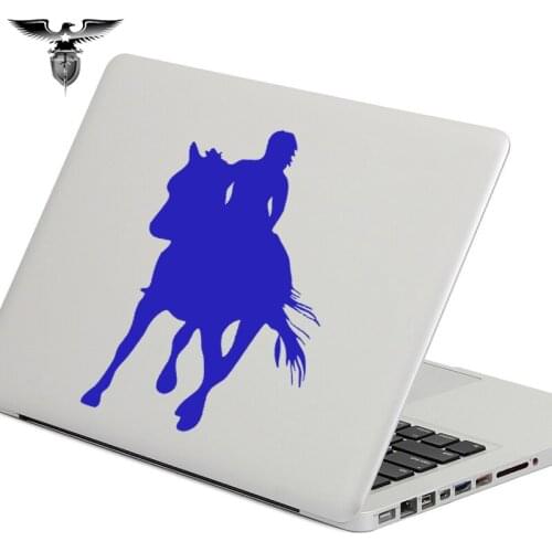 EmpireYing 3 Size 8 Colors Pretty Girl Horse Riding Long Hair Fluttering Gallop Car Sticker Etc Vinyl Decal Animal Sports Nature