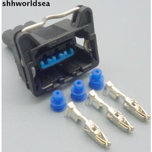 Worldgolden 5/30/100set 3.5mm 3way 3P fuel line quick oil pump sensor connector