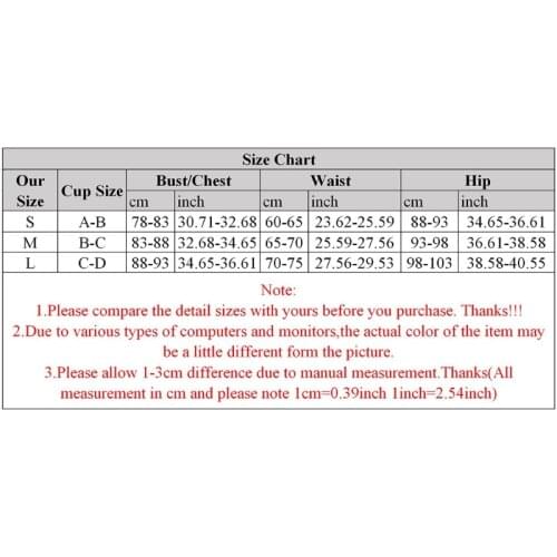 Summer Sexy Women Push Up Bikini Set Solid Color Spaghetti Straps Bathing Suit M68D