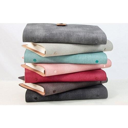 Soft Cover Denim Canvas A5 Binder Notebook Business Office Daily Work Notebooks Personal Diary School Supplies Stationery Gifts