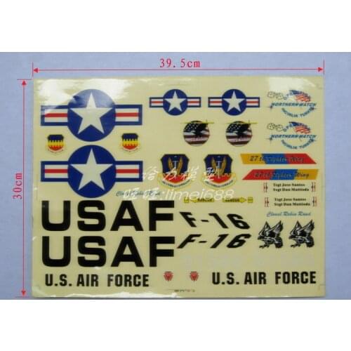 Decal sticker set for DIY RC plane aircraft model flag Extra falcon seawind P51 Free shipping