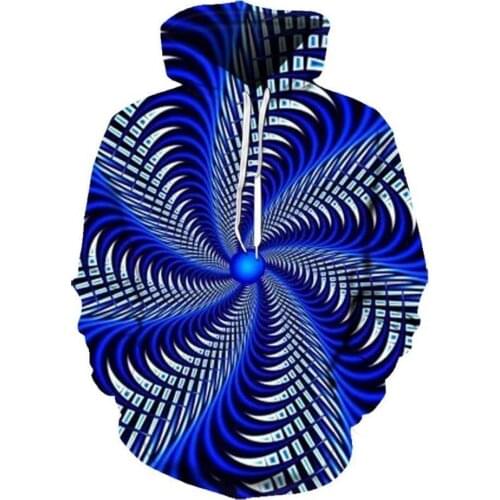 2021 new stereo graphics hooded mens casual tops fun 3D unisex sports hooded street clothes