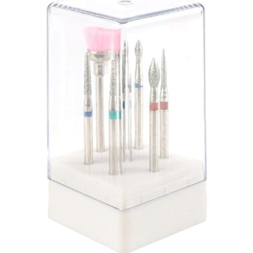 R3MF 7 Pcs Tungsten Steel Nail Drill Bits Set of Milling Cutter for Manicure Machine Pedicure Accessories