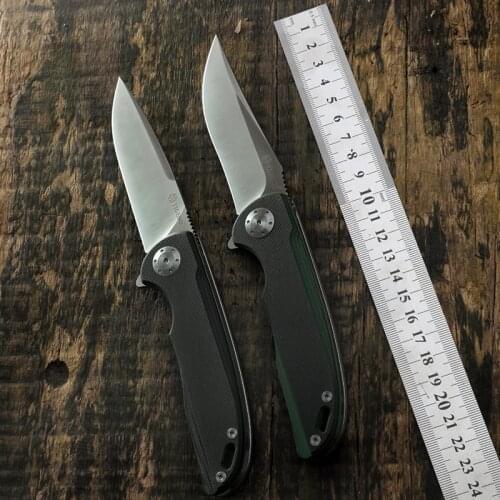 MIKER TIGEND Folding Knife D2 Blade G10 Handle jackknife Ball Bearing Survival Hunting Camping Tactical EDC tools Knives