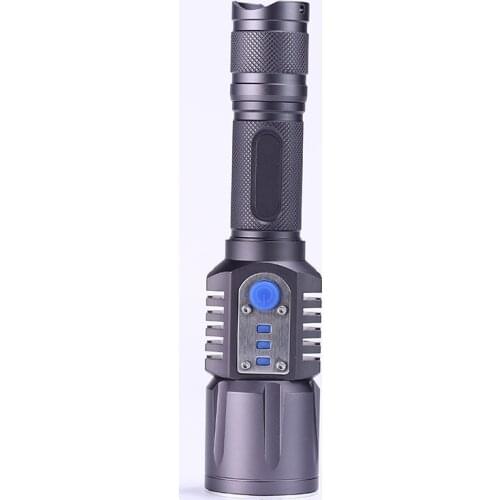 L2 lamp beads USB charging power display strong light LED rechargeable flashlight usb rechargeable flashlight