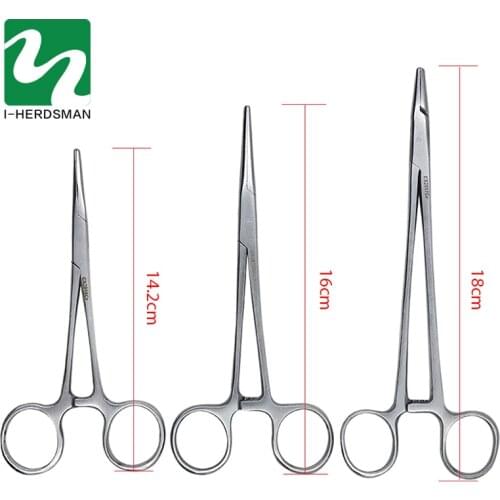 Stainless Steel Vascular Clamp Forceps Surgical Forceps Surgical Tool kit Hemostat Locking Clamps Forceps Fishing Pliers hv3n