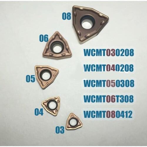 10pcs WCMT030208 WCMT040208 WCMT050308 WCMT06T308 WCMT080412 boring drill cnc turning cnc lathe tools
