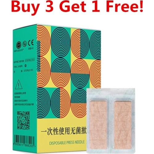 100Pcs/box Disposable Sterile Ear Press Needles Auricular Acupuncture Needles 0.22X15