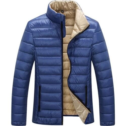 2020 New Fashion Casual Ultralight Mens Duck Down Jackets Autumn & Winter Coat Men Lightweight Duck Down Jacket Men Overcoats