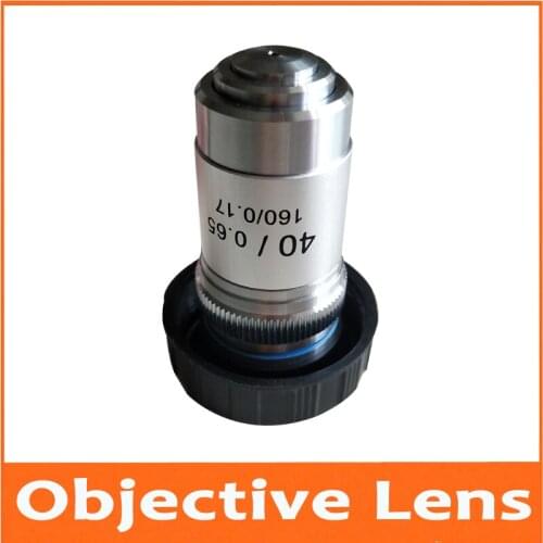 40X Tube 160 195 Biomicroscope System Achromatic Lab Laboratory Education Bio-Microscope Biological Microscope Objective Lens