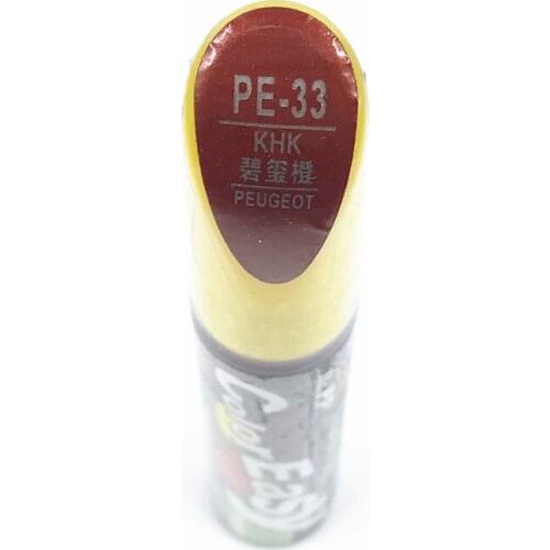 Car scratch repair pen, auto paint pen white color PE-33 for Peugeot 207 307 301 308 2008 408 ,car painting pen