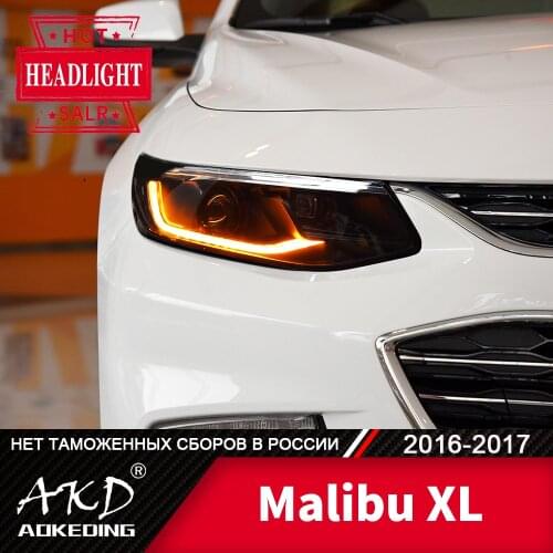 Head Lamp For Car Chevrolet Malibu XL 2016-2018 Headlights Fog Lights Day Running Light DRL H7 LED Bi Xenon Bulb Car Accessory