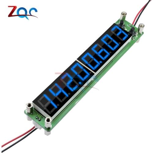 Blue 0.1 to 60MHz 20MHz to 2400MHZ 2.4GHz RF Signal Frequency Counter Cymometer Tester 0.56 inch 8 LED Digital