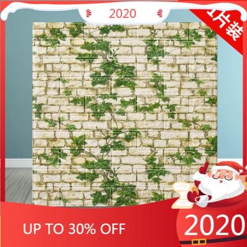 Hot Sale 3D Stickers Retro Simulated Brick for Living Room Bedroom DIY wall Decor Self adhesive Waterproof Wall Covering Wallpap