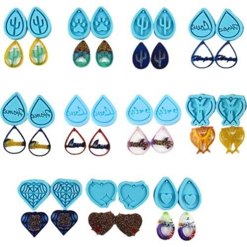 Epoxy Resin Mold Handmade Earrings Pendant Casting Silicone Mould DIY Crafts Jewelry Making Tool