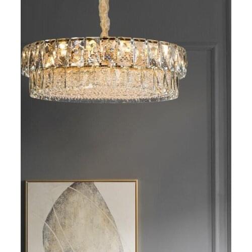 K9 crystal living room chandelier LED new simple home lighting luxury hotel villa designer crystal chandelier